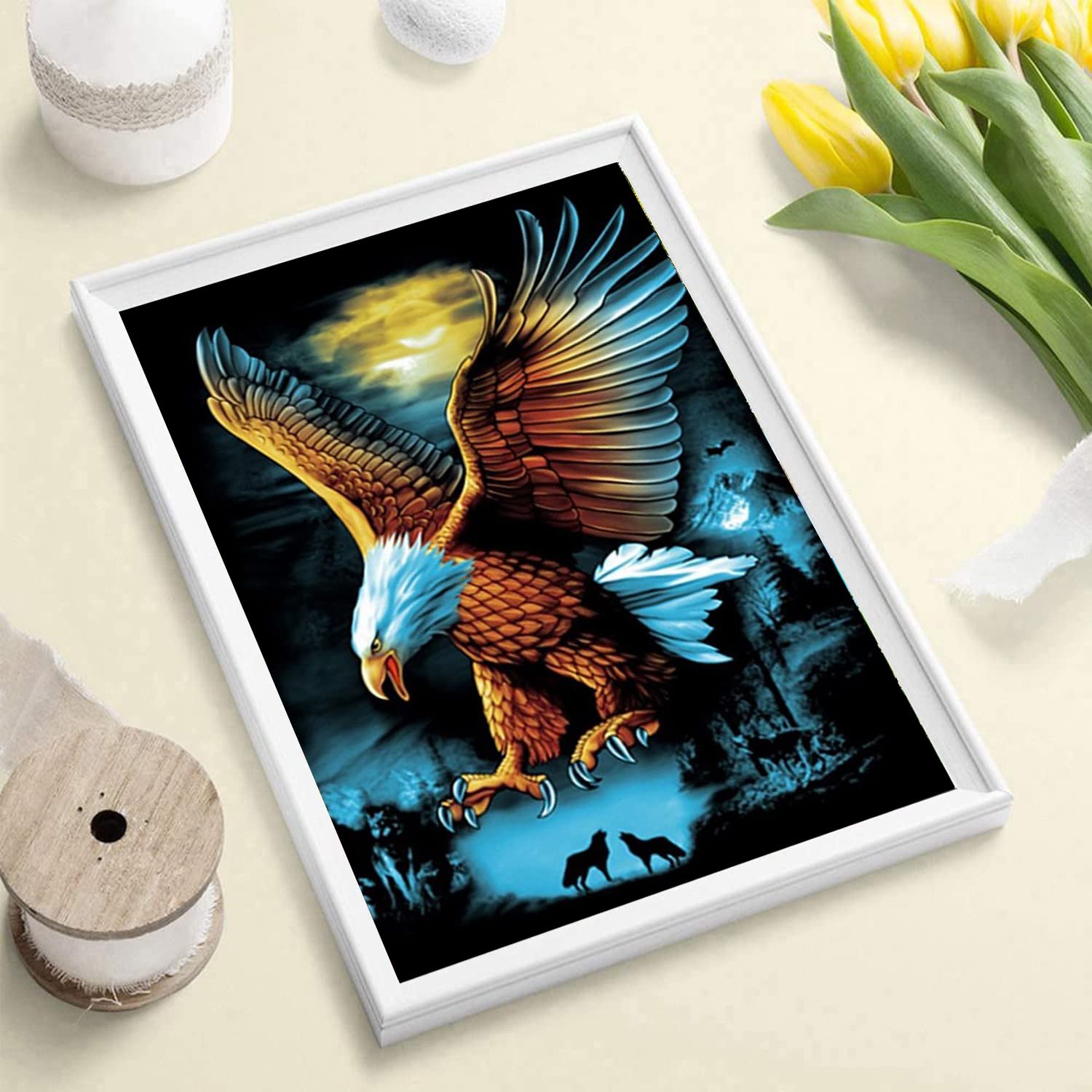 Amazon | Snowplanet Eagle ダイヤモンドペインティングキット - フル